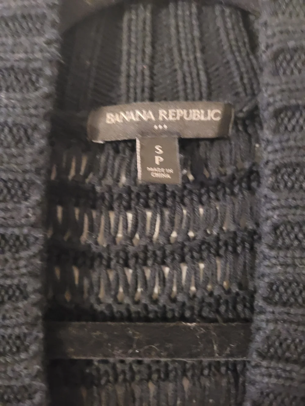 Banana Republic Black Fringe Open Cardigan Sweater - Picture 2 of 5